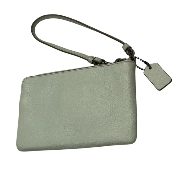 Coach Brave Mint Green Wristlet - Picture 4 of 9